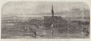 Die Stadt Salisbury während der jüngsten Überschwemmungen von Samuel Read